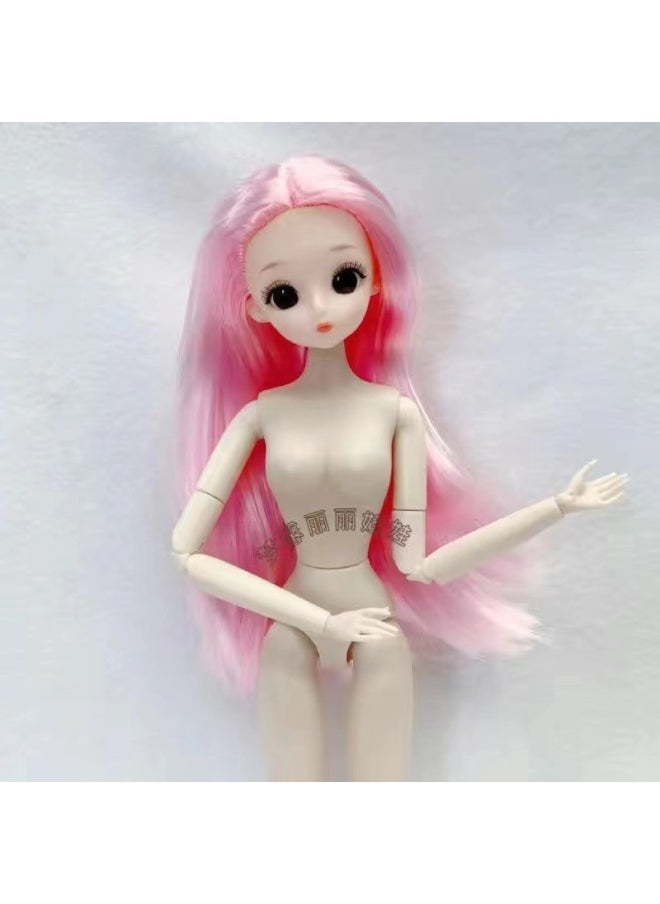 30cm Dreams Lili Lele Barba Doll Naked Baby Body 26 Joint Toy Princess Single Doll-Color:2-Height:Doll Head + Body