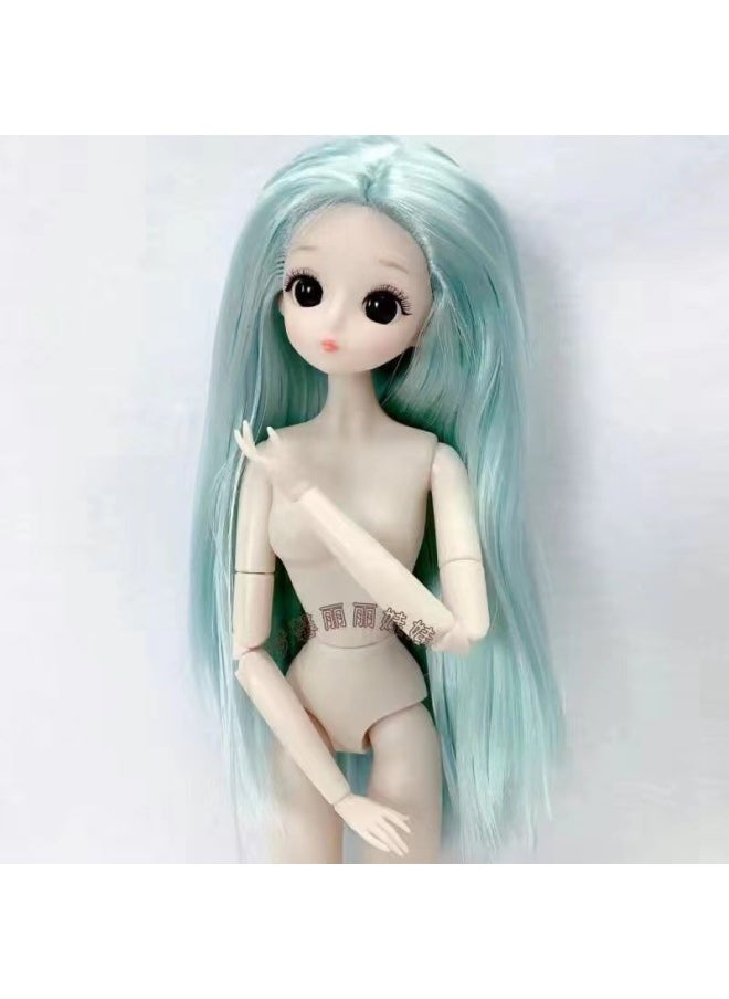 30cm Dreams Lili Lele Barba Doll Naked Baby Body 26 Joint Toy Princess Single Doll-Color:2-Height:Doll Head + Body