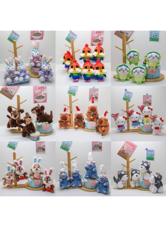 Boutique Machine Mini Machine 4 Inch Plush Pendant Wedding Throw Birthday Gift Annual Meeting Gift Mascot 3 Inch-Color:Kumei-Height:10- 15cm
