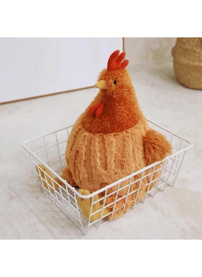 Cute Pet Animal Doll Plush Toy Curly Small Animal Grasping Machine Doll Wedding Throwing Doll Female Birthday Gift-Color:Highland Dog-Brown-Height:43cm