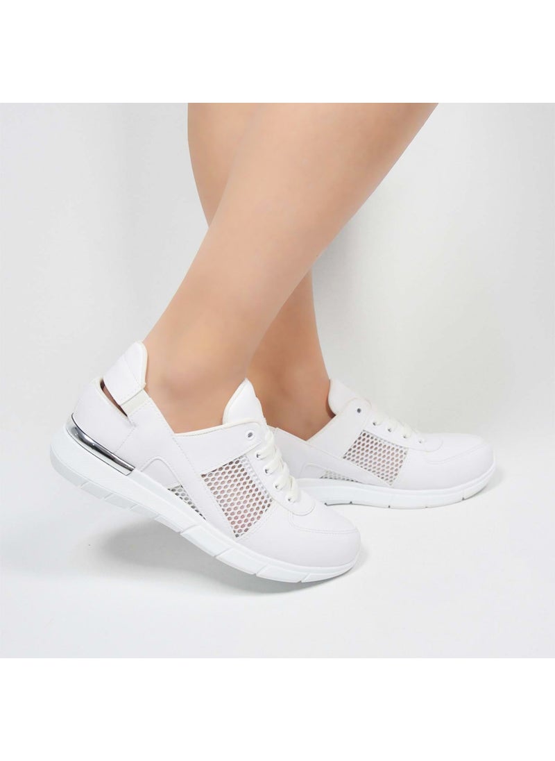 White Mesh Orthopedic Sports Sandals