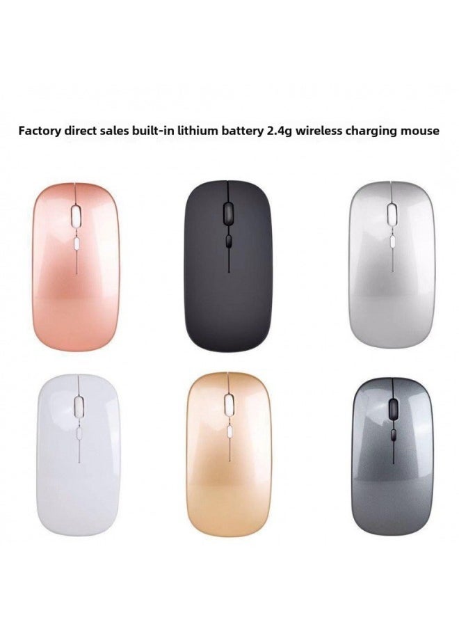 Wireless Mouse Bluetooth Dual Mode Charging Silent Office Game Luminous Computer Notebook Accessories Wholesale-Specifications:2.4G Wireless + Bluetooth Black