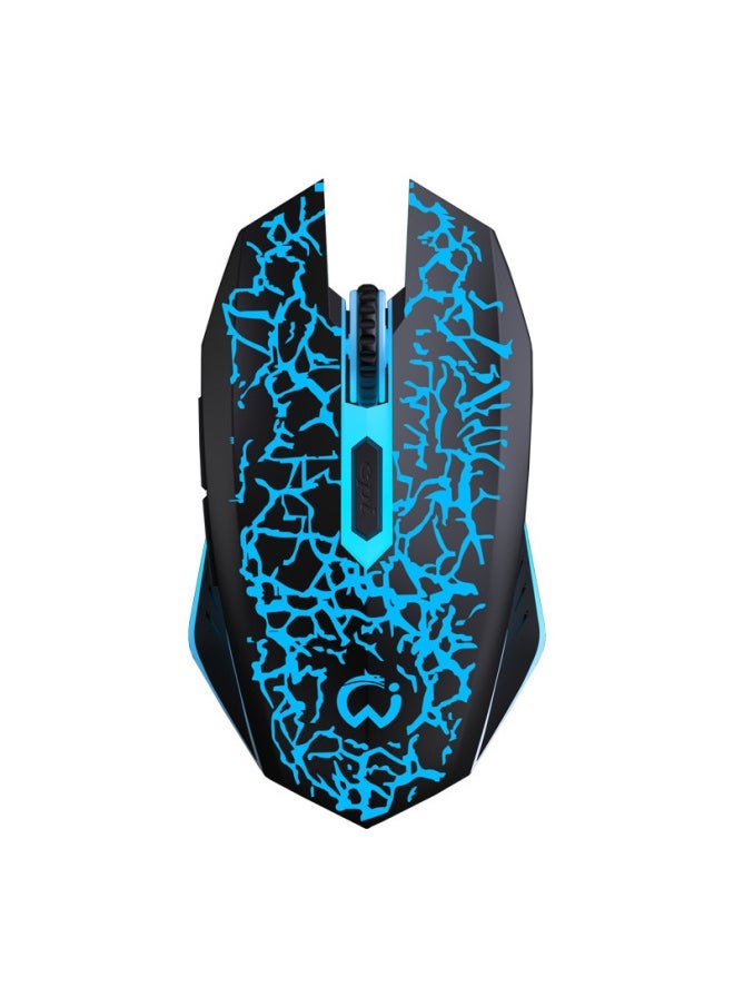 Wireless Mouse Silent Computer Office Game E-Sports Luminous Rechargeable Notebook Bluetooth For Boys And Girls-Specification:✅ Elegant Black-frosted Version (2.4g Dual Battery-button Mute)-official Standard