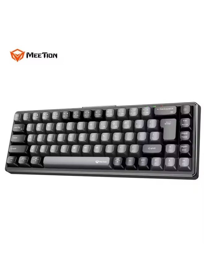 MEETION MK12 Wireless RGB Mechanical Gaming Keyboard 68-key Hot-swappable 2.4G/BT5.0/Wired Tri-mode Connection Mini Mechanical Gaming Keyboard