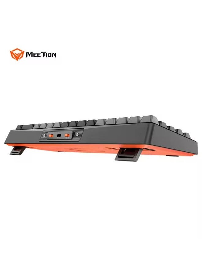 MEETION MK12 Wireless RGB Mechanical Gaming Keyboard 68-key Hot-swappable 2.4G/BT5.0/Wired Tri-mode Connection Mini Mechanical Gaming Keyboard