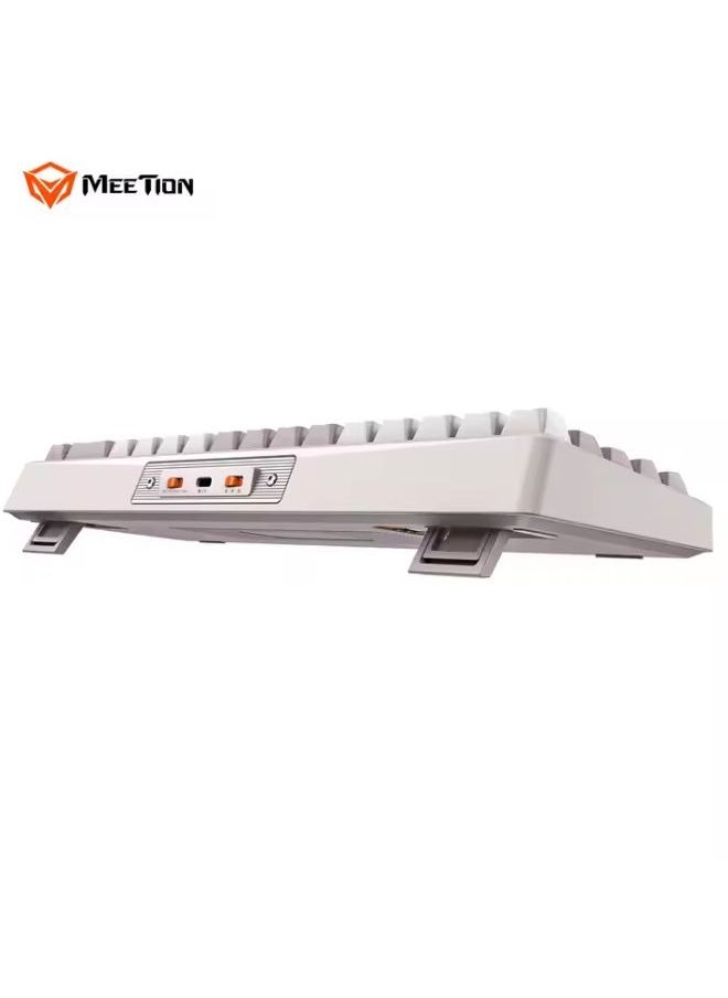 MEETION MK12 Wireless RGB Mechanical Gaming Keyboard 68-key Hot-swap 2.4G/BT5.0/Wired Tri-mode Connection Mini Mechanical Gaming Keyboard