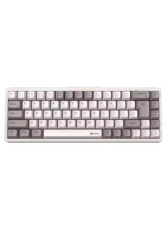 MEETION MK12 Wireless RGB Mechanical Gaming Keyboard 68-key Hot-swap 2.4G/BT5.0/Wired Tri-mode Connection Mini Mechanical Gaming Keyboard