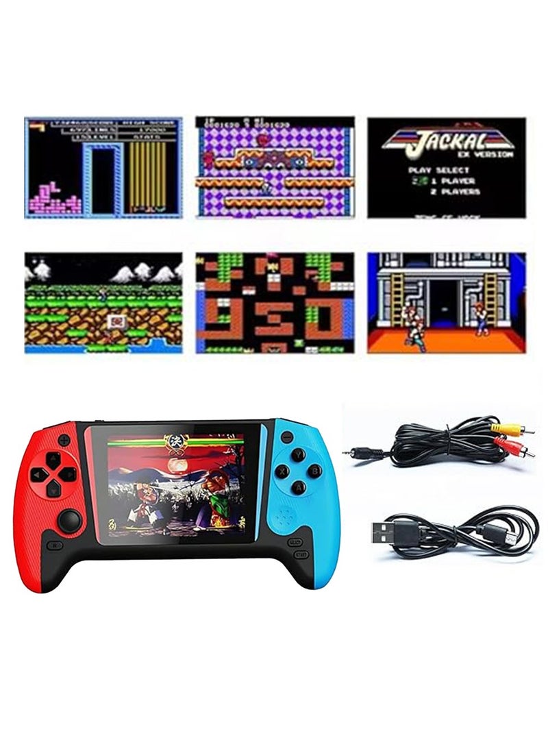 3.5 Inch LCD Retro Game Console – Built-in 500 Classic Games, Portable Handheld Gaming System with TV Output, 1200mAh Rechargeable Battery, Dual Player Mode – Nostalgic Video Game Console for Kids & Adults