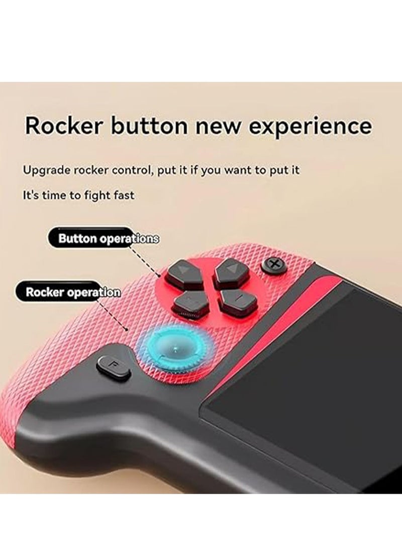 3.5 Inch LCD Retro Game Console – Built-in 500 Classic Games, Portable Handheld Gaming System with TV Output, 1200mAh Rechargeable Battery, Dual Player Mode – Nostalgic Video Game Console for Kids & Adults