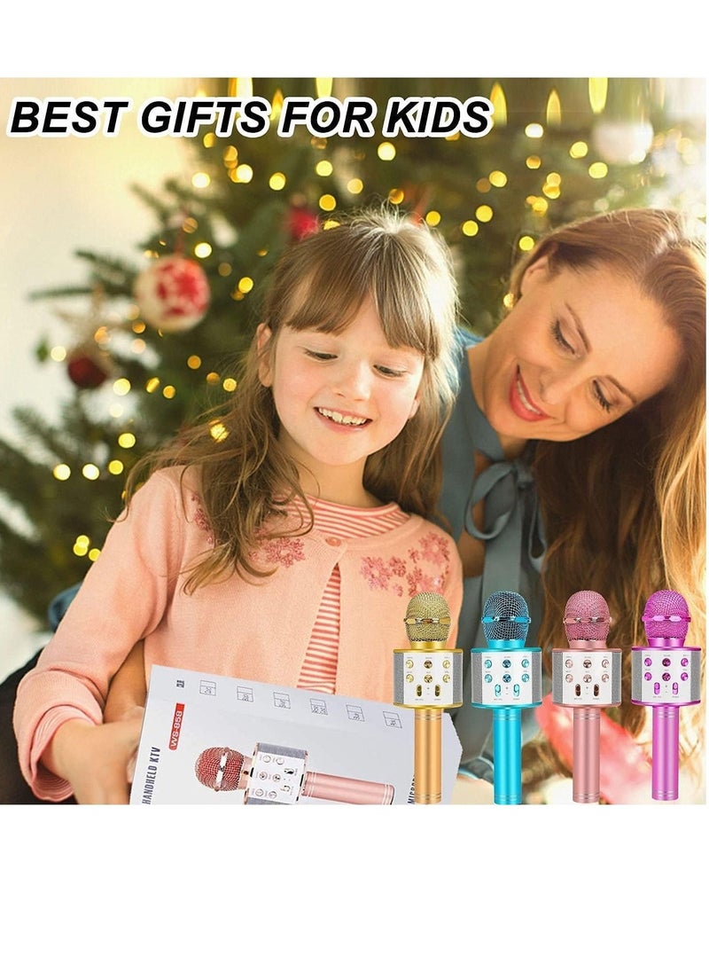 Toys for 3 16 Years Old Girls Gifts,Karaoke Microphone for Kids Age 4 12,Best Fun Birthday Gifts for 5 6 7 8 9 10 11 Years Teens Girl Boys, Purple,