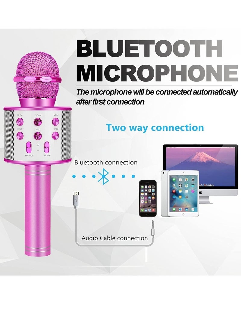 Toys for 3 16 Years Old Girls Gifts,Karaoke Microphone for Kids Age 4 12,Best Fun Birthday Gifts for 5 6 7 8 9 10 11 Years Teens Girl Boys, Purple,