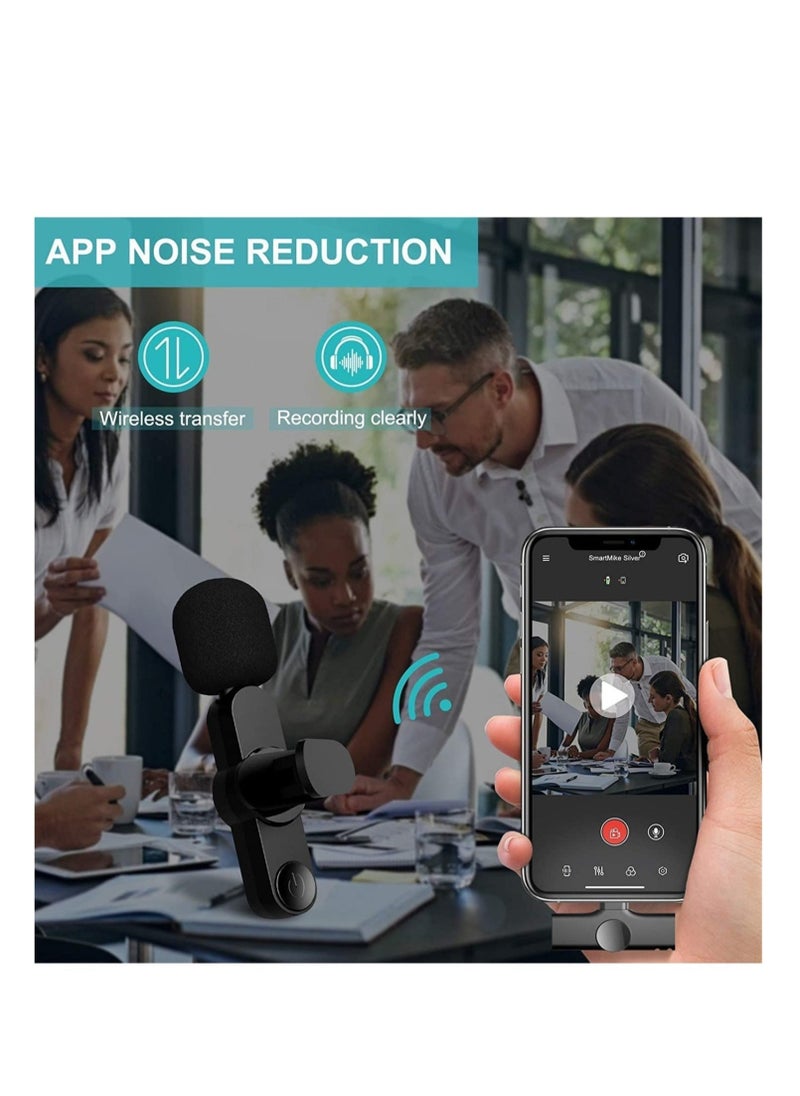 iphone Wireless Lavalier Microphone For IPhone, Plug Play, Portable Audio Video Recording Mic for Youtube, Live Stream, Vlog, Interview, Laptops PC
