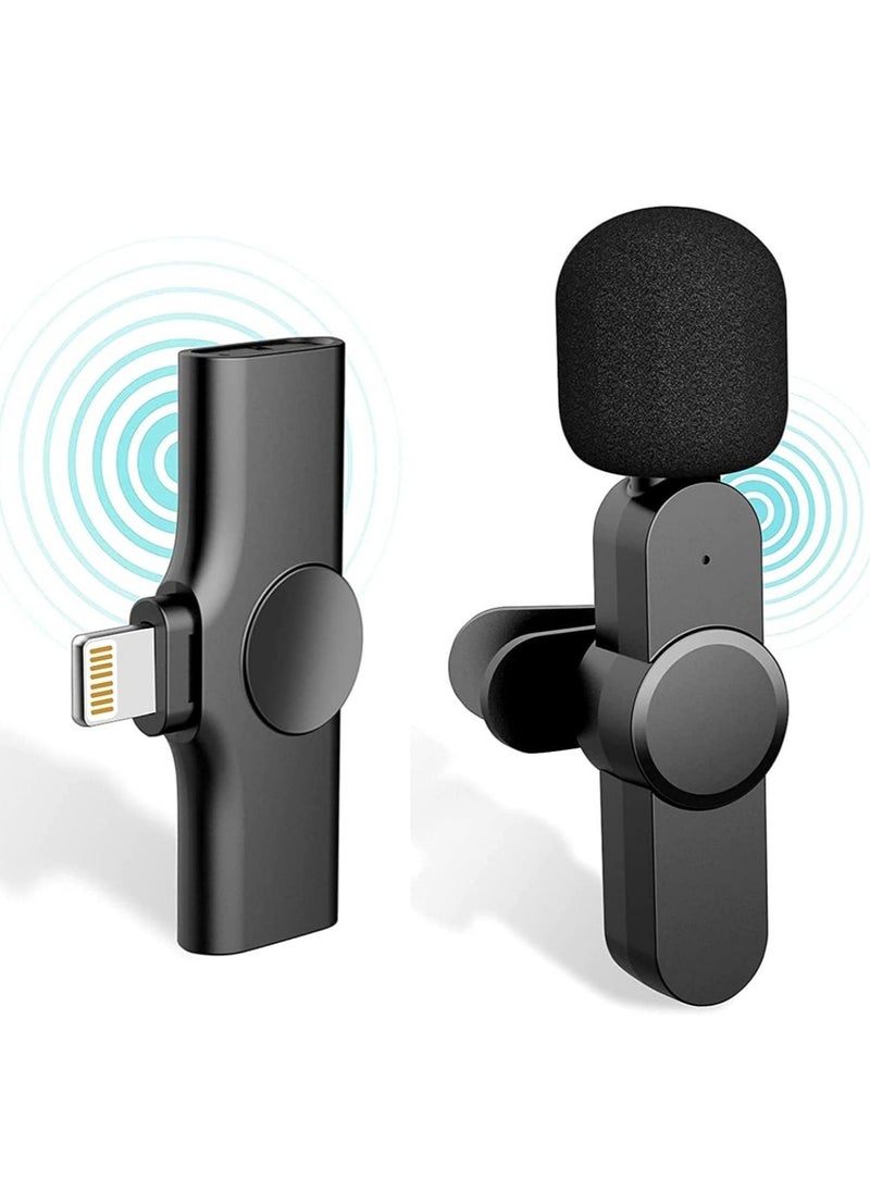 iphone Wireless Lavalier Microphone For IPhone, Plug Play, Portable Audio Video Recording Mic for Youtube, Live Stream, Vlog, Interview, Laptops PC