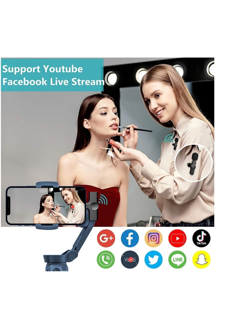 iphone Wireless Lavalier Microphone For IPhone, Plug Play, Portable Audio Video Recording Mic for Youtube, Live Stream, Vlog, Interview, Laptops PC