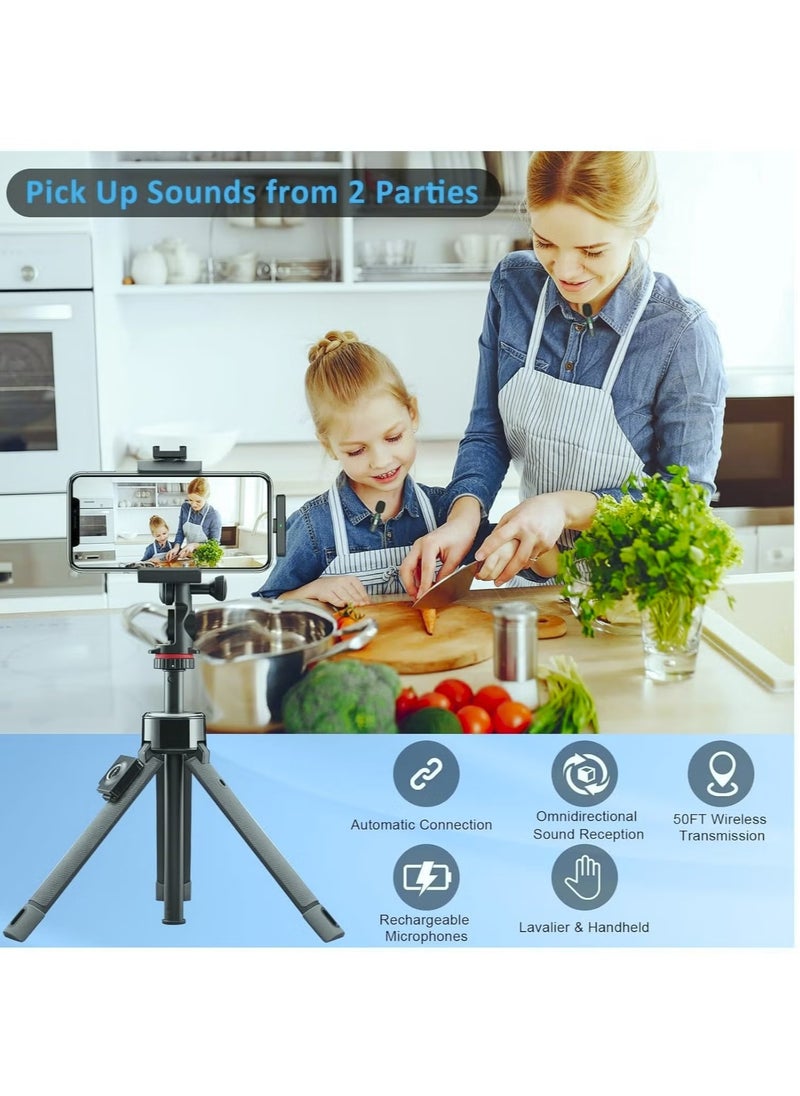 Wireless Lavalier Microphone for iPhone, iPad Black