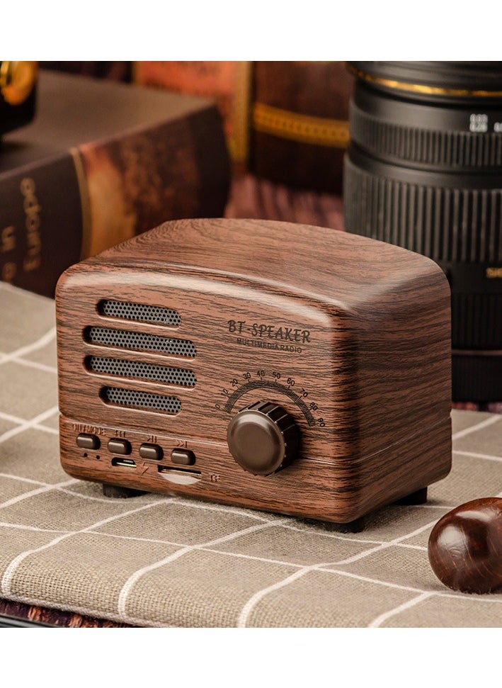 Retro Bluetooth Small Speaker Novelty Portable Radio Card Mobile Phone Small Speaker