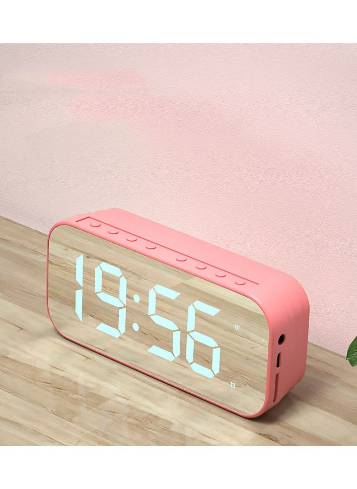 Wireless Retro Bluetooth Speaker Portable Mini Clock Small Audio Subwoofer Large Volume Tips Surround Sound
