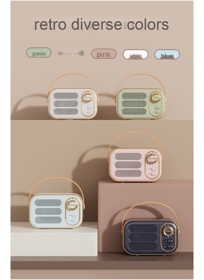 Retro Bluetooth Speaker Personality Creative Gift Wireless Mini Portable Speaker Car