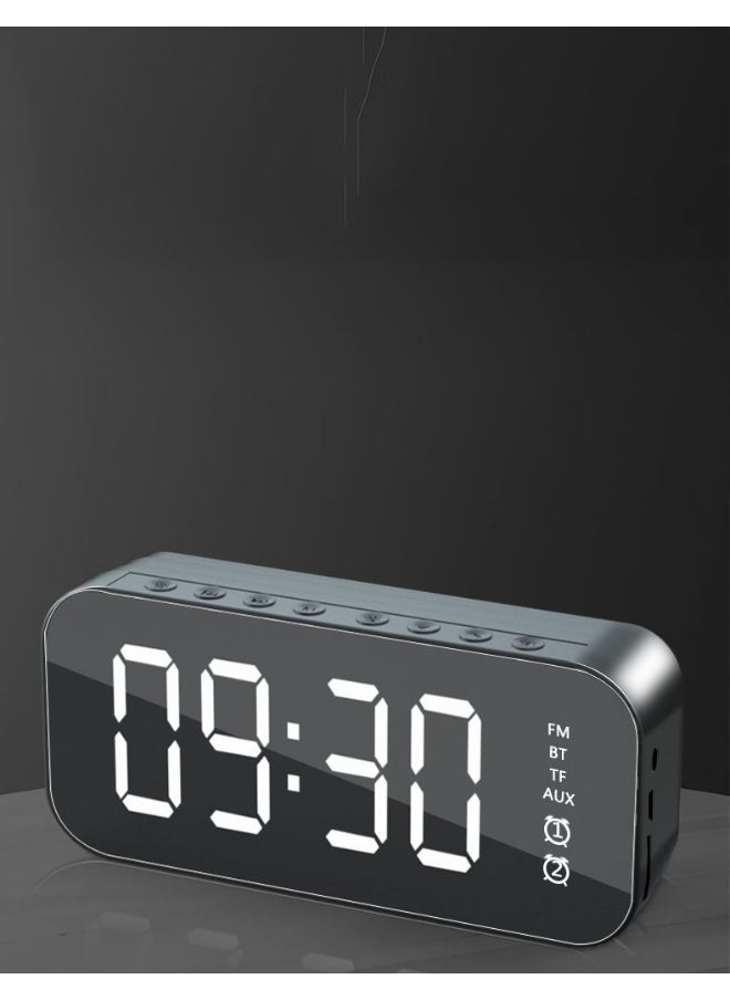 Wireless Retro Bluetooth Speaker Portable Mini Clock Small Audio Subwoofer Large Volume Tips Surround Sound
