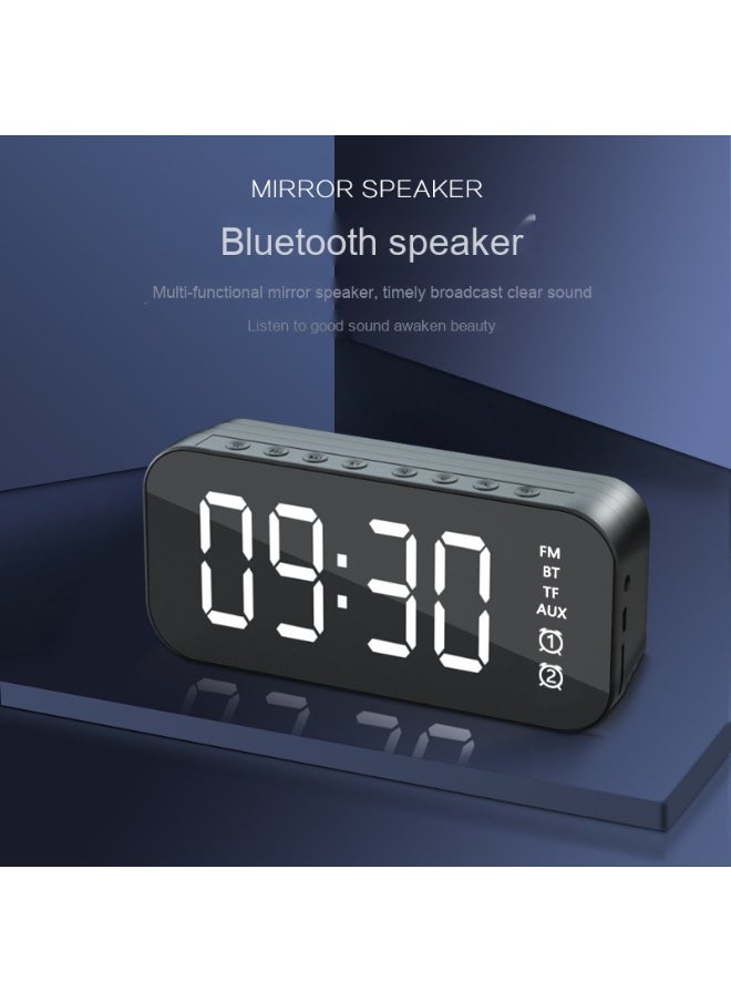 Wireless Retro Bluetooth Speaker Portable Mini Clock Small Audio Subwoofer Large Volume Tips Surround Sound