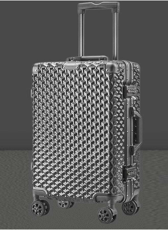 3 Pieces Aluminium Hardside 360 degree Spinner Wheels Trolley Luggage Set with TSA Lock 20/24/28 Inch