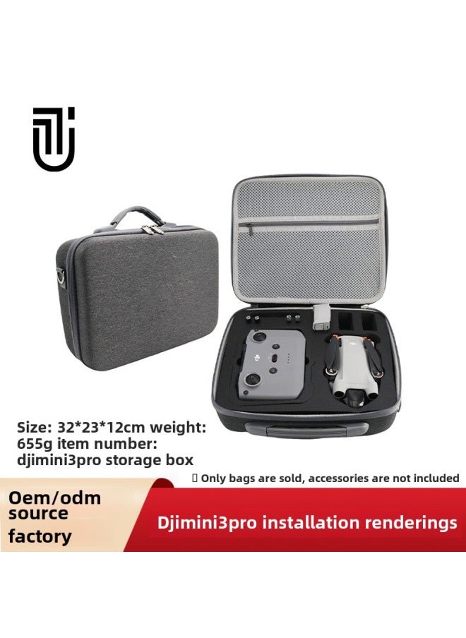 For DJI Dajiang Mini3Pro UAV Bag Digital Aerial Photography Shoulder Crossbody Portable Mini3 UAV Storage Bag-Color:Nylon Storage Bag (grey)-Size:According To Picture Size