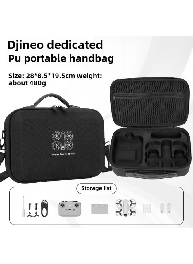 Suitable For DJI Neo Storage Bag For DJI NEO4k Handheld UAV Flying Storage Box Backpack Single Storage Bag-Color:Black
