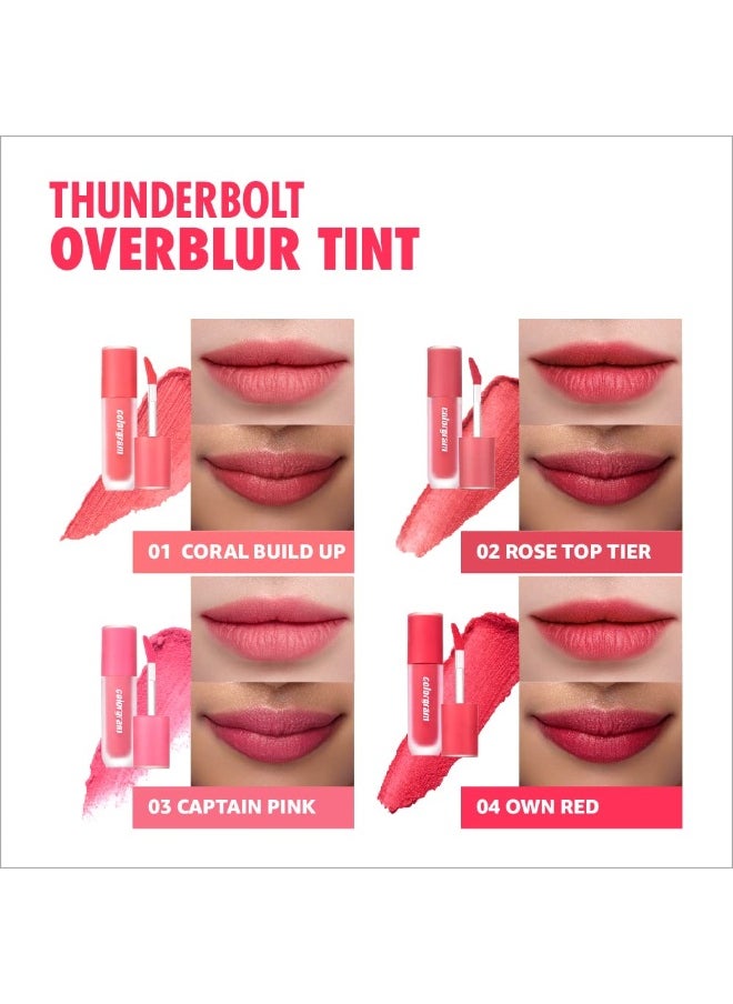 Thunderbolt Over Blur Tint 01 Coral Build Up | Coachella Makeup, Spring Makeup