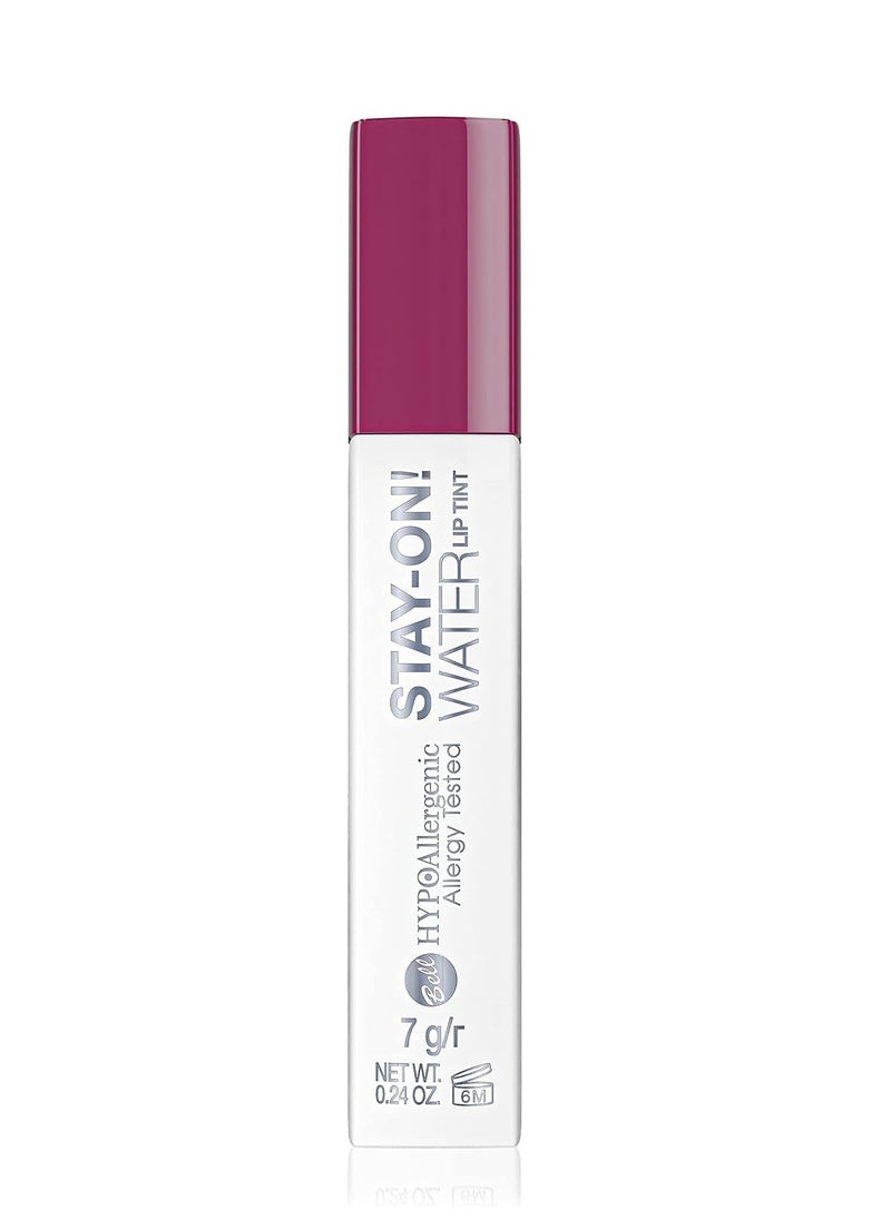 Hypoallergenic Stay On Water Lip Tint 04 Fame Fuchsia Vegan 7g
