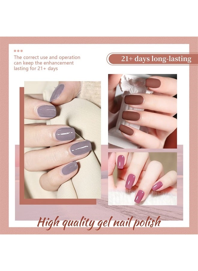 Gel Nail Polish Kit with U V Light 32 Color Soak OFF Gel Nail Kit Base&Top Coat Gel Polish for DIY Manicure Lovers