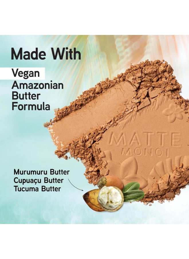 Matte Monoi Butter Bronzer Creamy Soft Texture with Monoi and Murumuru Butter for Long Lasting Water Resistant Effect Vegan