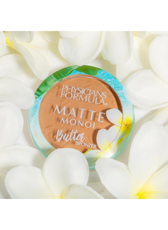 Matte Monoi Butter Bronzer Creamy Soft Texture with Monoi and Murumuru Butter for Long Lasting Water Resistant Effect Vegan