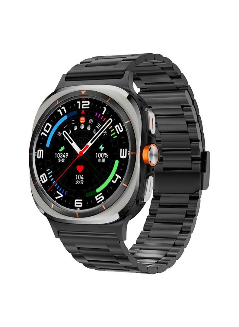 Hie-Q SQ-ULTRAMAX Smartwatch, AMOLED Display, IP67 Waterproof, Health & Fitness Tracking, Always-On Display, 2 Straps, Magnetic Charger – Android & iOS Compatible