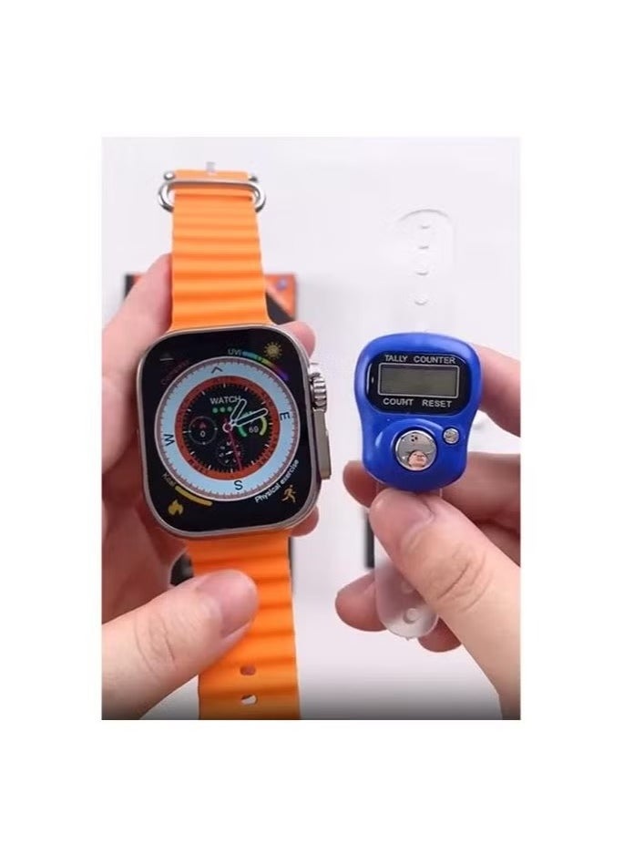 Haino Teko Germany T91 Ultra Max Compass Smartwatch – 2-Inch Largest Screen, Waterproof, Dual Strap Design, Free Gift Included – Premium Fitness Tracker for Men & Women