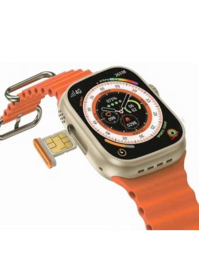 Smartbarry C90 Ultra 4G Android Smartwatch – Dual Camera, 4GB RAM + 64GB Storage, GPS, Bluetooth Calling, Waterproof – Works with iOS & Android