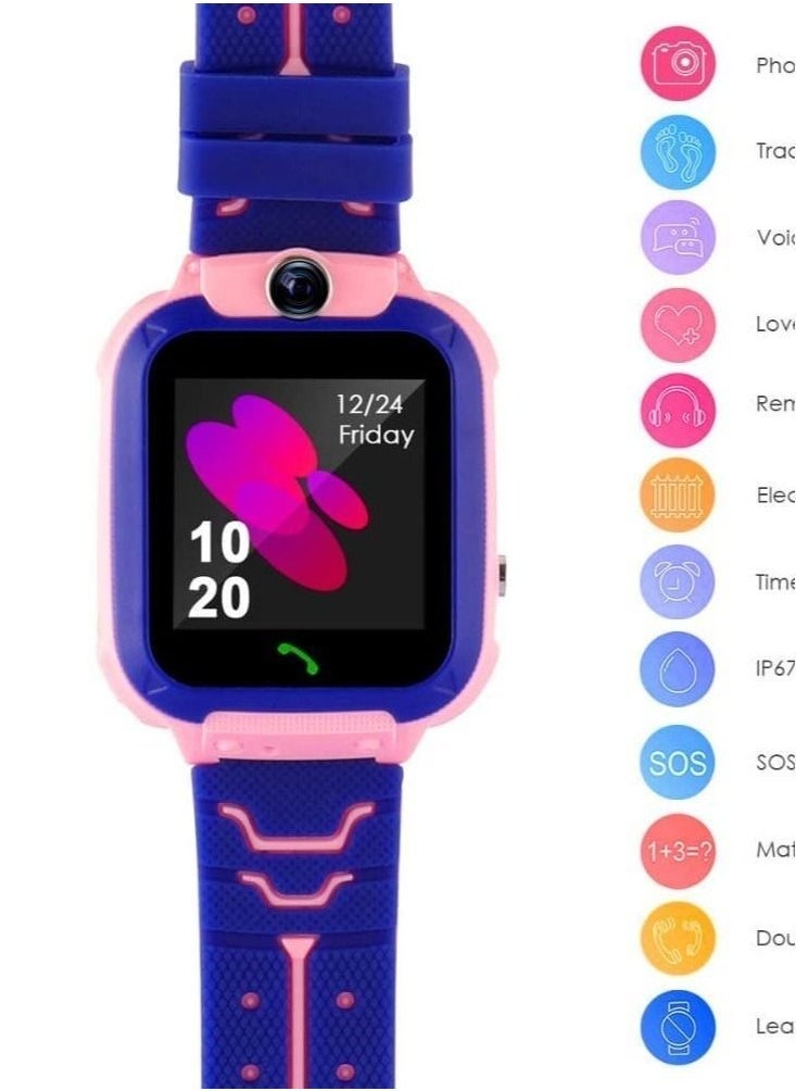 C002 Waterproof Smart Watch For Kids Pink