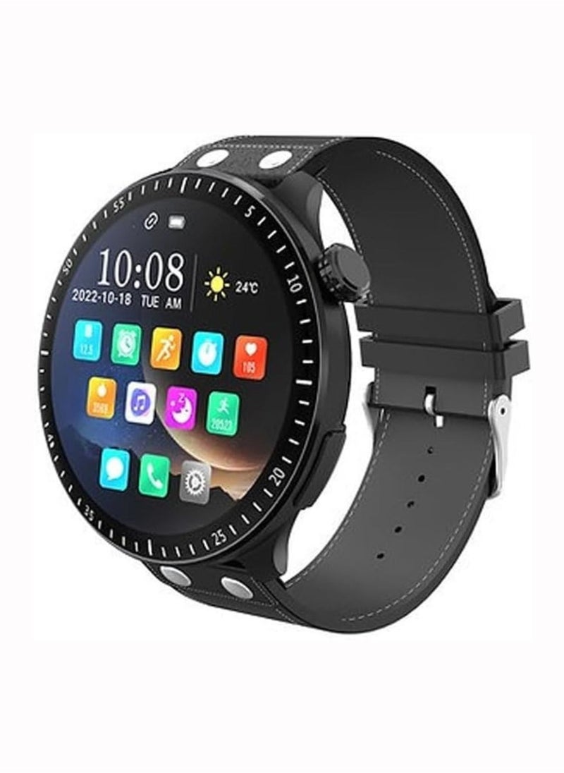 RW40 Smart Watch – 53MM Full Screen Round Display, Wireless Charger, Stylish Design for Men & Boys, Black – Fitness Tracker, Health Monitoring, and Smart Features