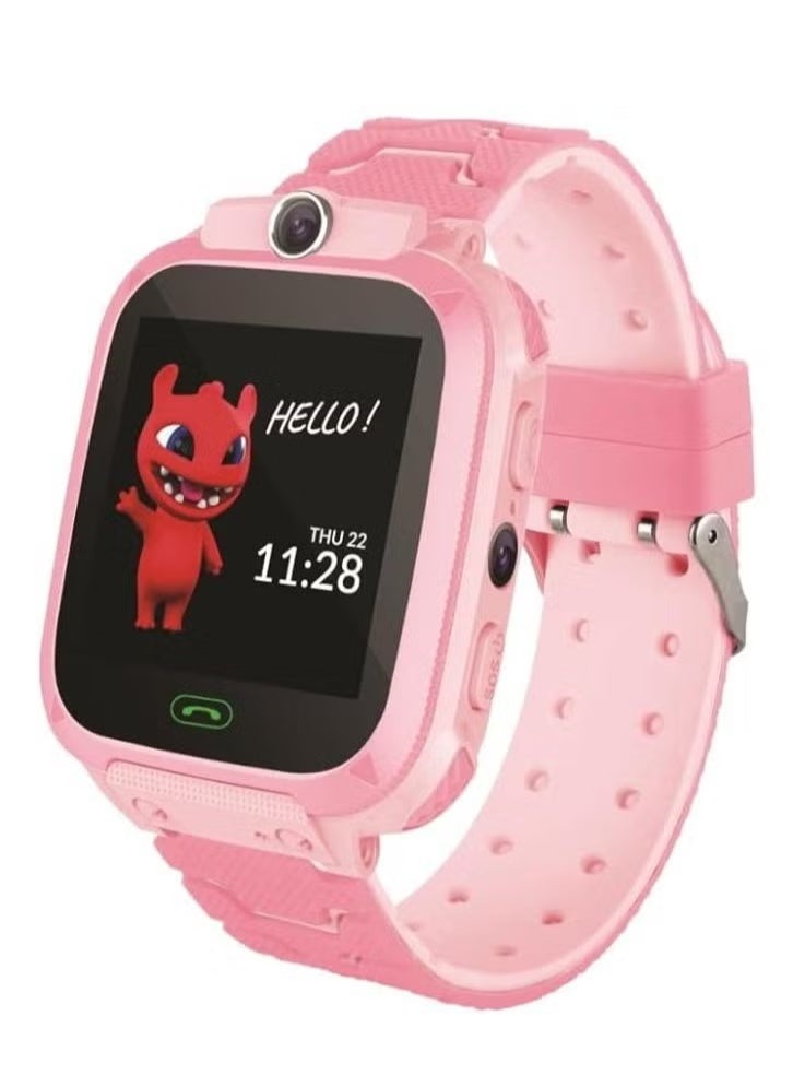 Children’s Smartwatch with LBS Tracker, SOS Call, Voice Chat & Camera | Touchscreen Smart Watch for Kids with Games, Alarm, Flashlight & Two-Way Calling | Student GPS Watch for Boys & Girls | Birthday Gift for Children | School & Outdoor Safety Watch