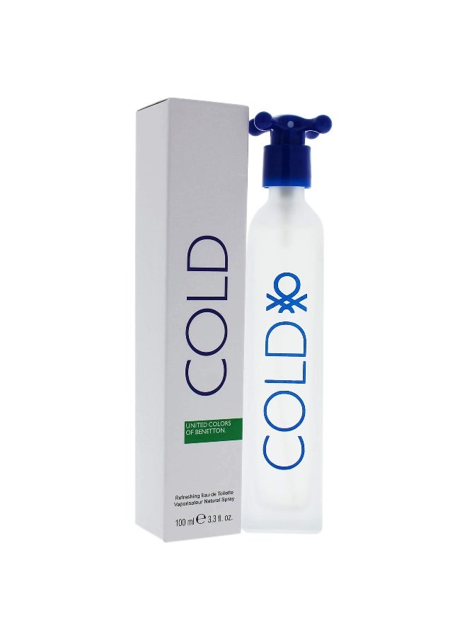 Cold By United Colors Of Benetton For Men. Eau De Toilette Spray 3.3 Ounce