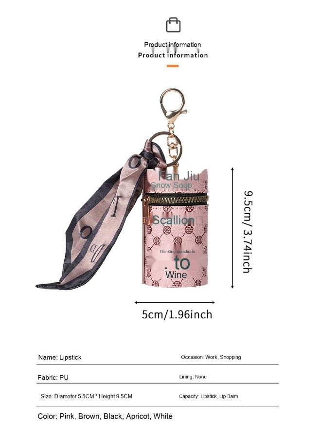 High Luxury Coin Purse Pendant Earphone Bag Lipstick Mini Keychain Bag Retro Bucket Mouth Red Envelope Simple Pendant