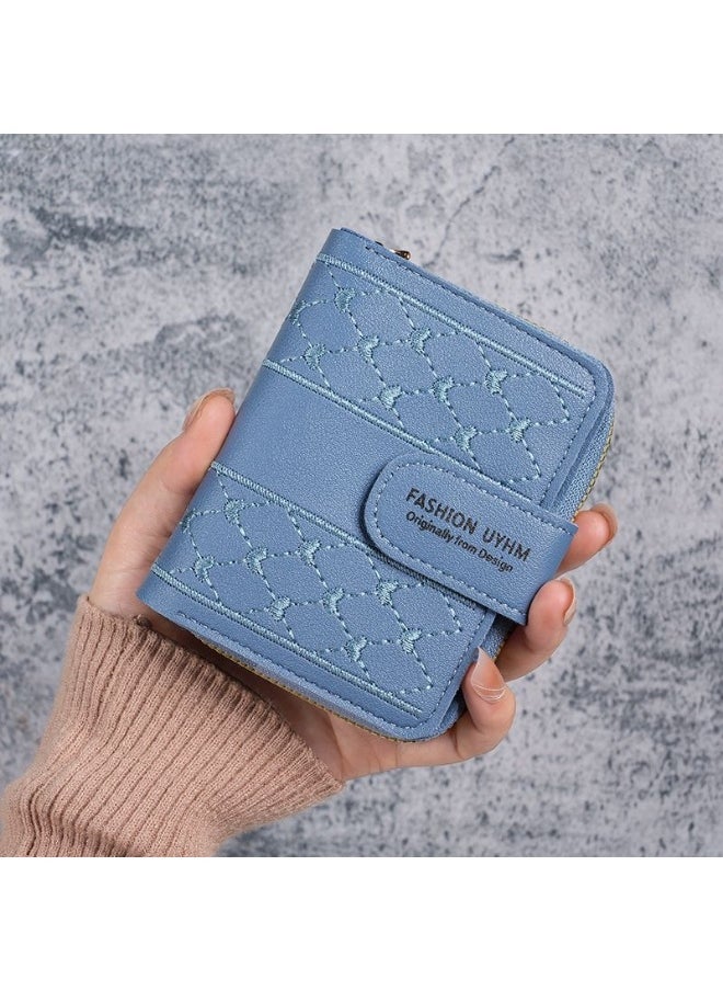 New Women's Purse Short Zipper Large Capacity Purse with Love Colorful Hand Bag Card Bag Wallet