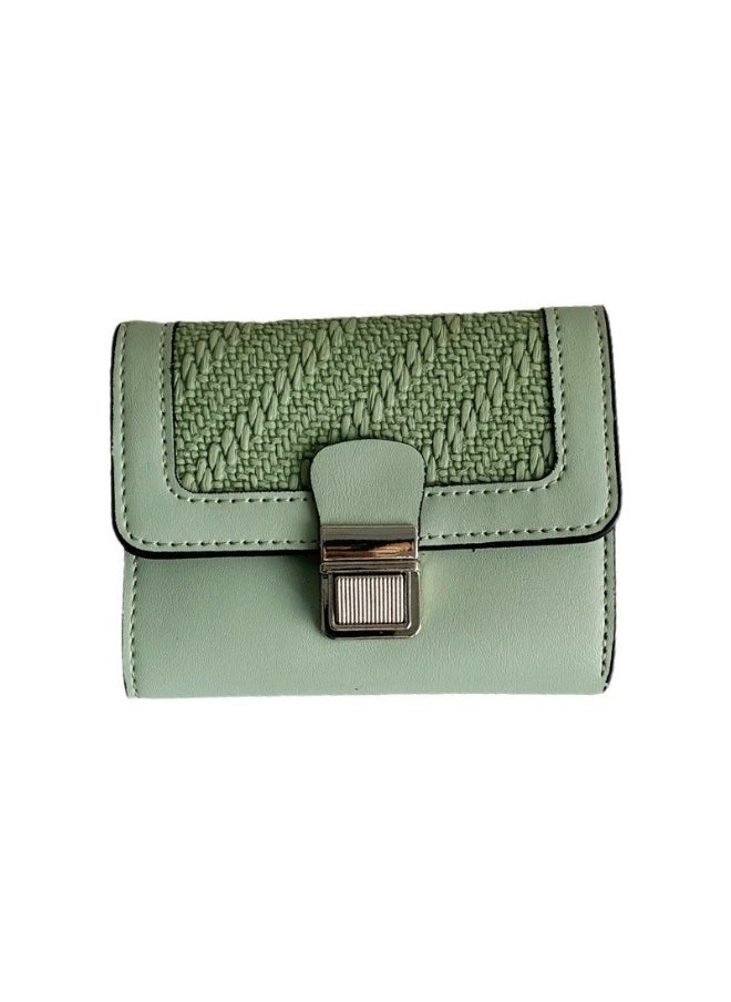 Ladies Purse Wallet PU Leather Short Women Wallet Card Holder Organiser Wallet Wristlet Clutch Wallet with Zipper Pocket Coin Purse