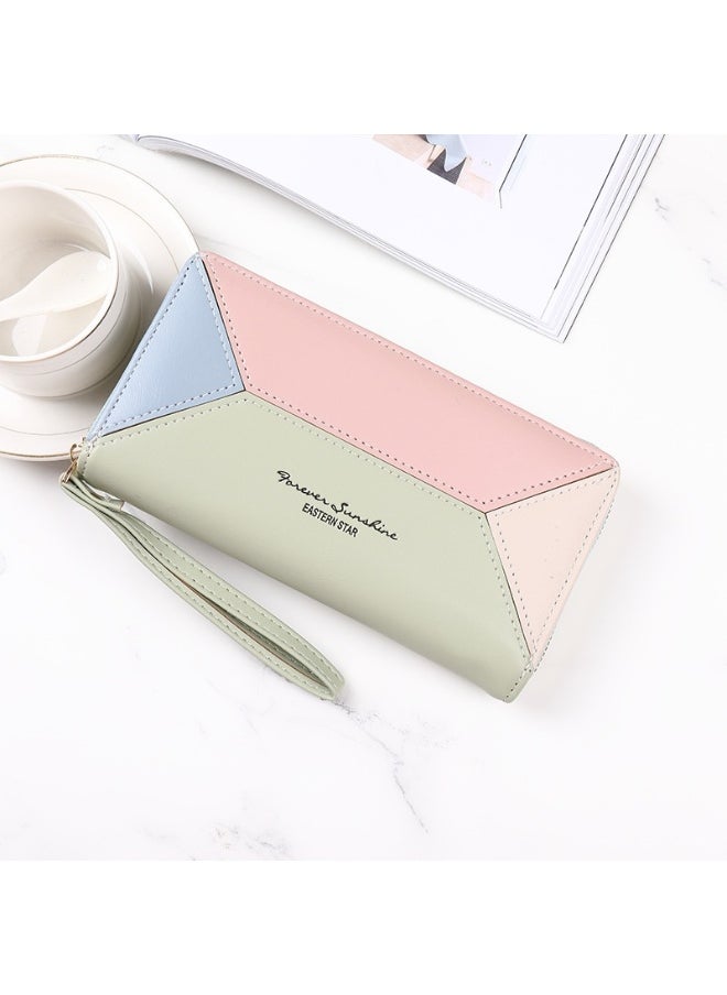 Ladies Purse Wallet PU Leather Long Women Wallet Card Holder Organiser Wallet Wristlet Clutch Wallet with Zipper Pocket Coin Purse Phone Wallet