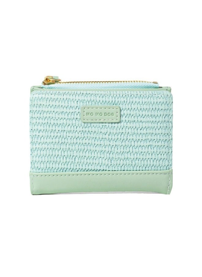Korean Simple Small Wallet Women's Purse Short Folding Thin Solid Color Simple Student Fashion Coin Purse