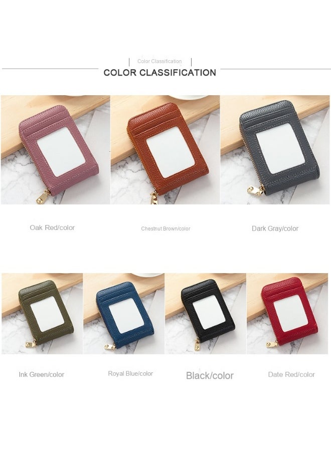 Card Bag Lady Korean Anti-degaussing Solid cColor Driving License Mini Simple Multi-functional Compact Card Bag Card Cover Female