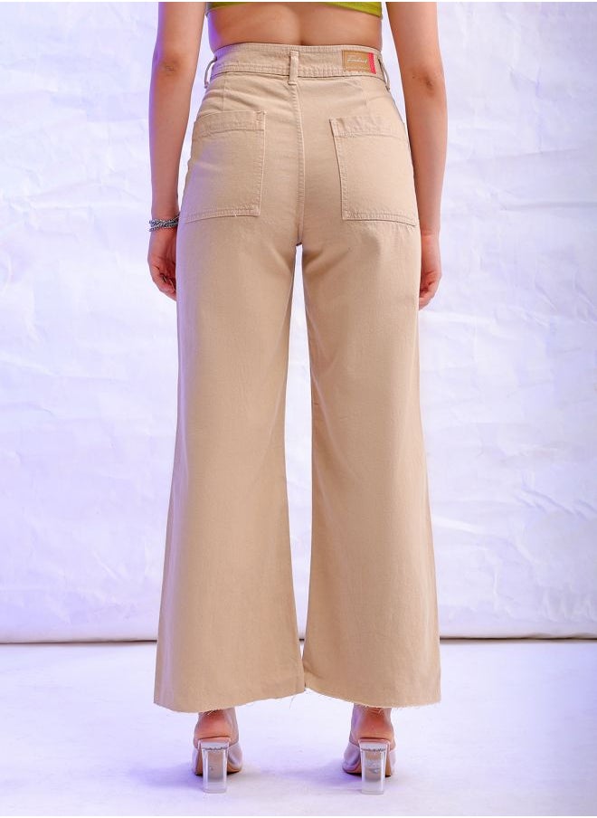 Women Bootcut Solid High-Rise Jeans