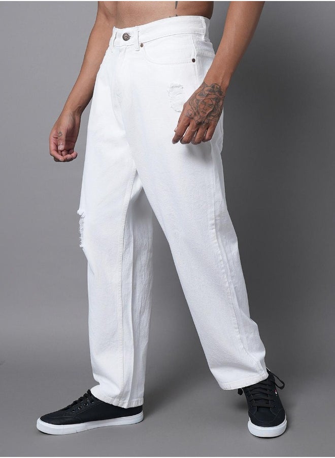 Mens White Jeans