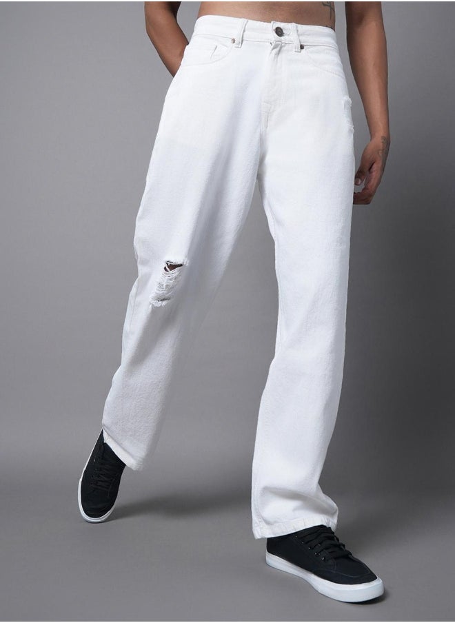 Mens White Jeans