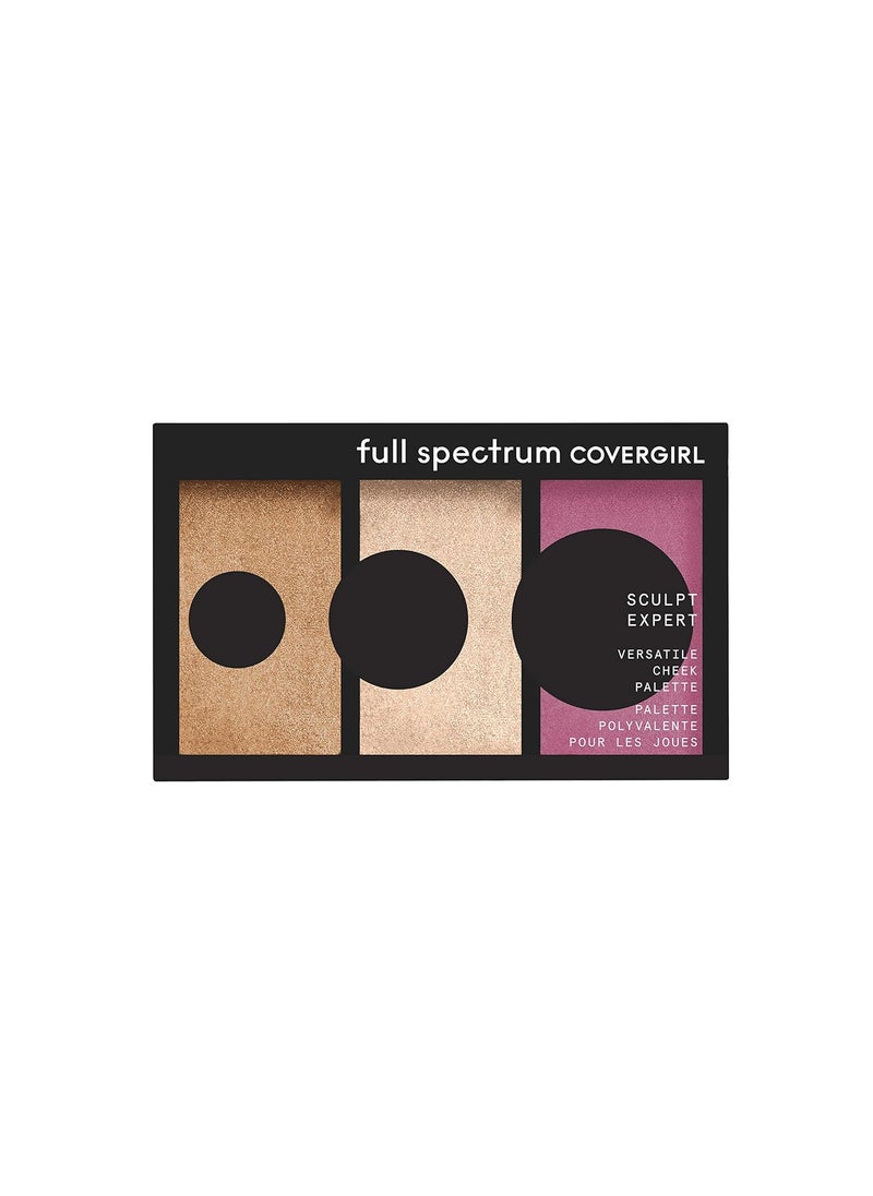COVERGIRL Full Spectrum Sculpt Expert- Multiuse Cheek Palette Rose Rush