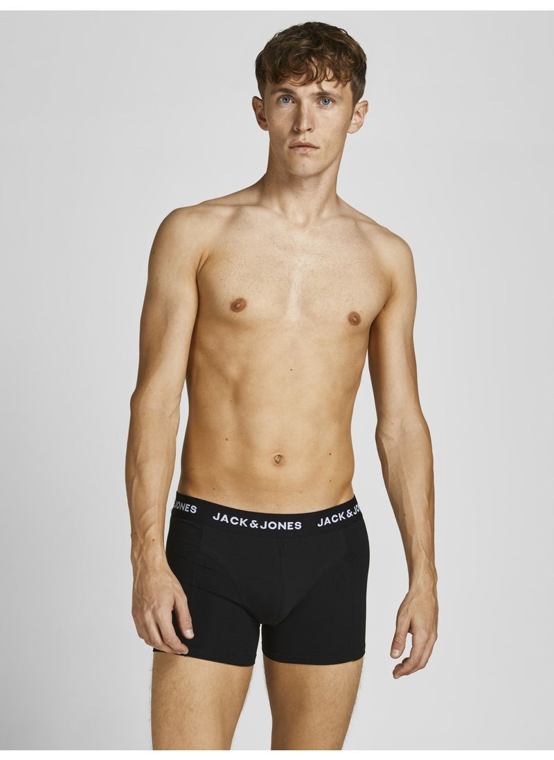 5-Piece Solid Color Logo Boxer